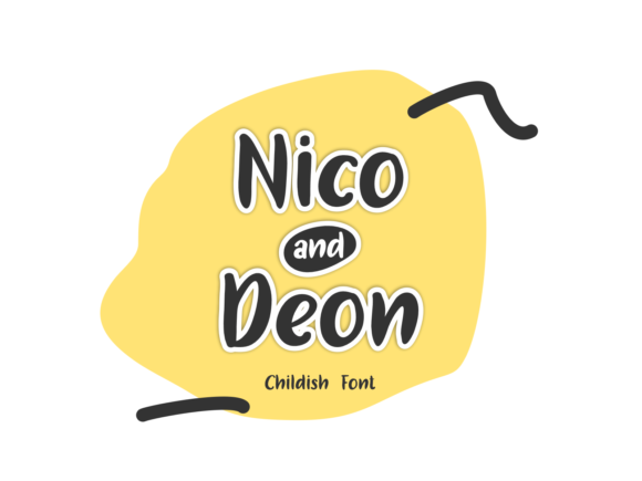 Nico and Deon Font Poster 1
