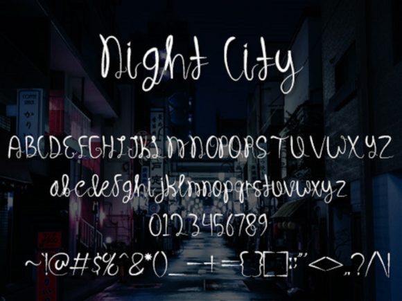 Night City Font Poster 5
