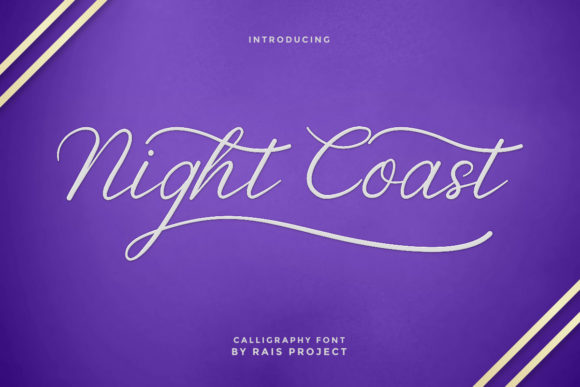 Night Coast Font Poster 1