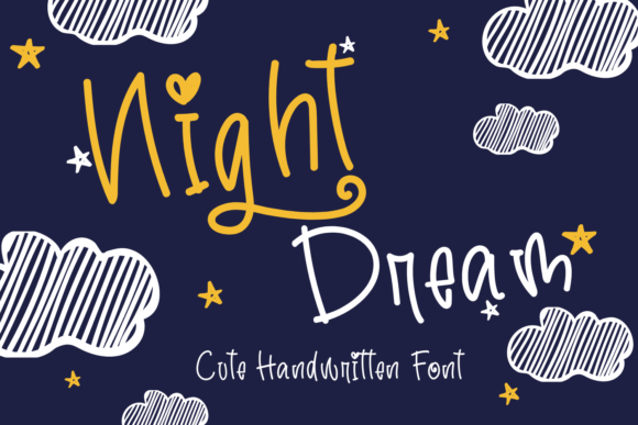 Night Dream Font Poster 1