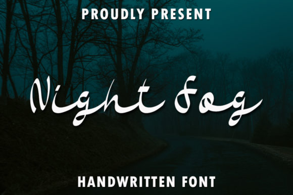 Night Fog Font Poster 1