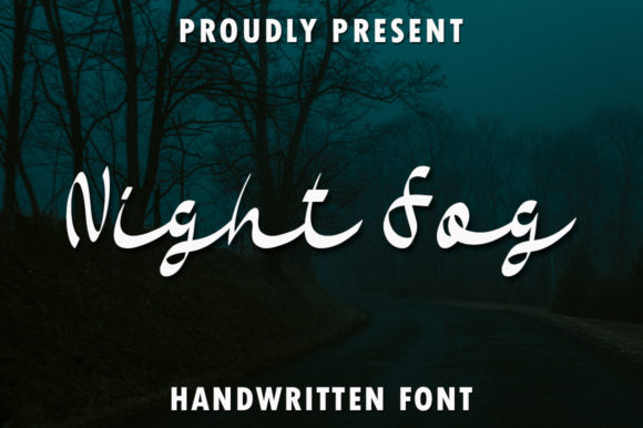 Night Fog Font Poster 1