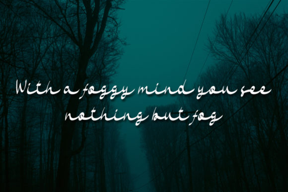 Night Fog Font Poster 2