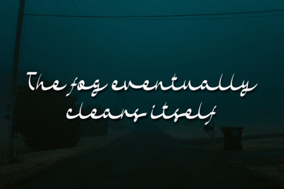 Night Fog Font Poster 3