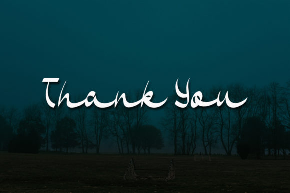 Night Fog Font Poster 5