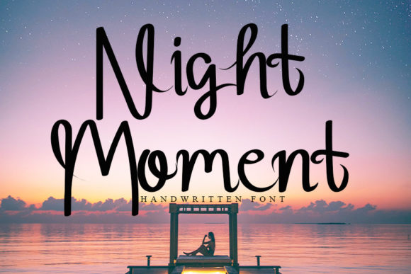 Night Moment Font Poster 1