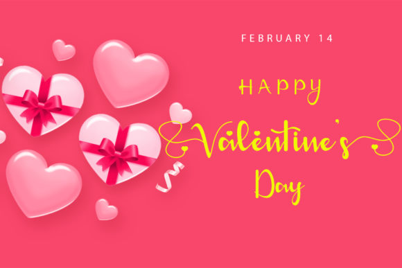 Night Valentine Font Poster 3