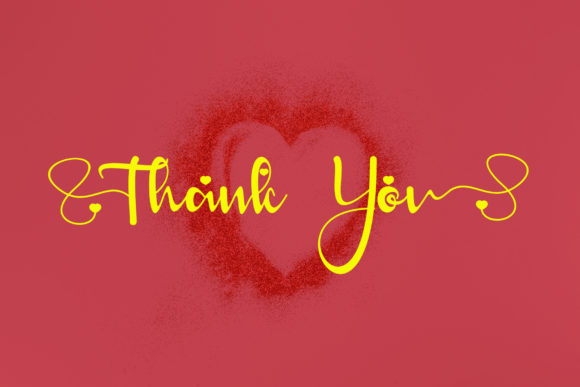Night Valentine Font Poster 8