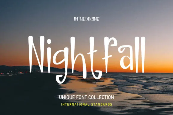 Nightfall Font Poster 1