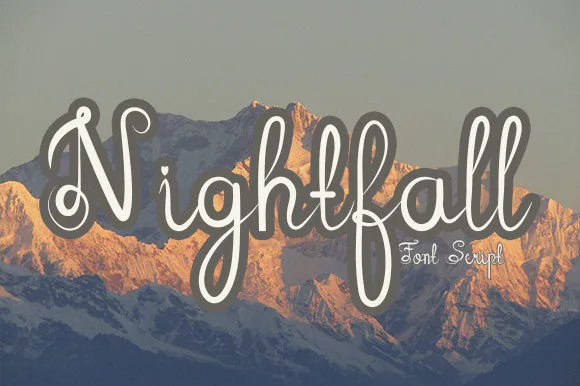 Nightfall Font Poster 1