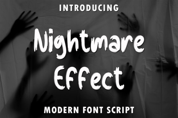Nightmare Effect Font Poster 1