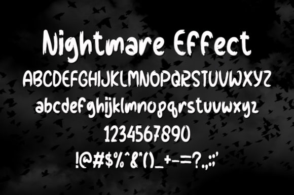 Nightmare Effect Font Poster 5