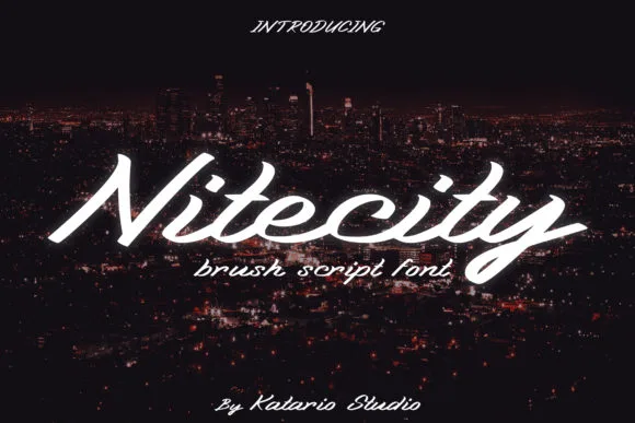 Nitecity Font Nitecity Font Poster 1