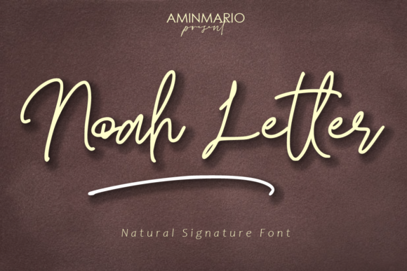 Noah Letter Font Poster 1
