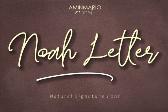 Noah Letter Font