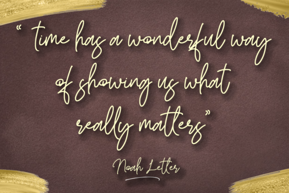 Noah Letter Font Poster 12