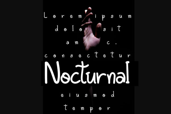 Nocturnal Font Poster 3