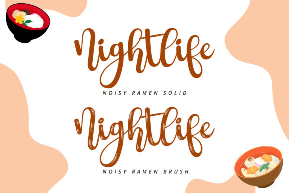 Noisy Ramen Font Poster 2
