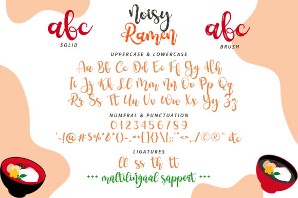 Noisy Ramen Font Poster 9