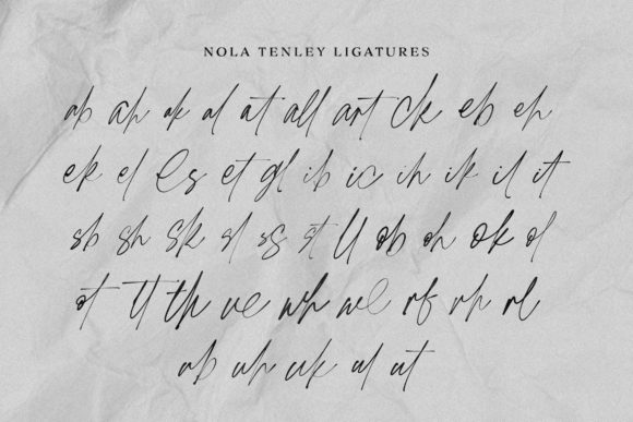 Nola Tenley Font Poster 12