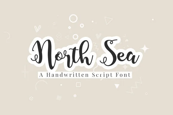 North Sea Font Poster 1