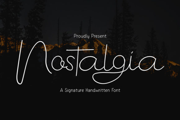 Nostalgia Font Poster 1