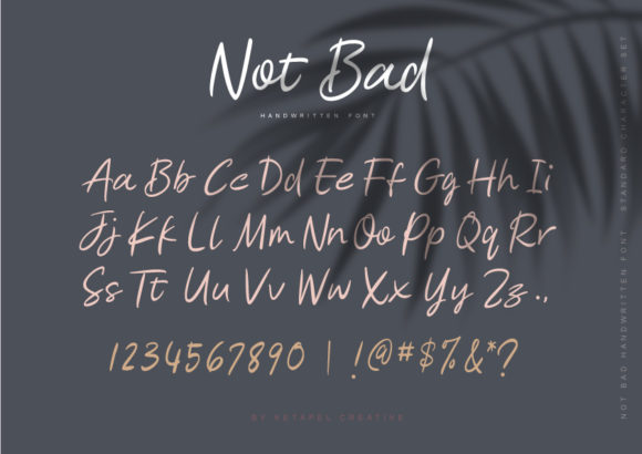 Not Bad Font Poster 8