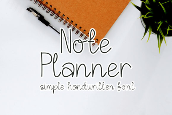 Note Planner Font Poster 1