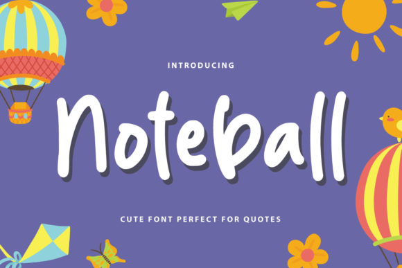Noteball Font Poster 1