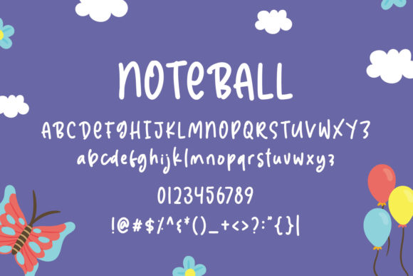 Noteball Font Poster 3