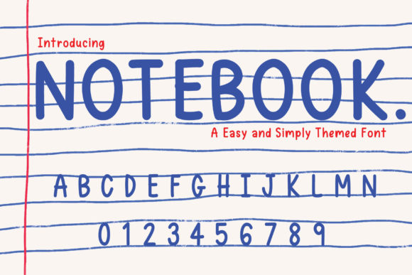 Notebook Font Poster 1