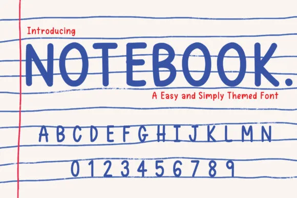 Notebook Font Notebook Font Poster 1