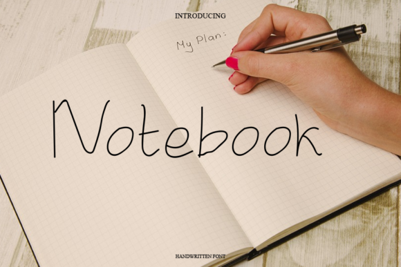 Notebook Font Poster 1