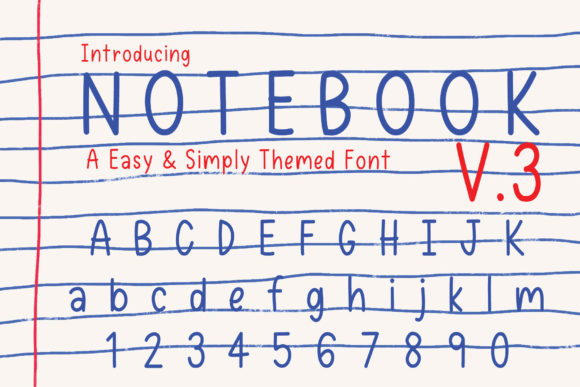 Notebook V.3 Font