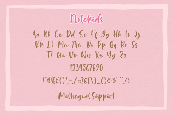 Notekids Font Poster 2