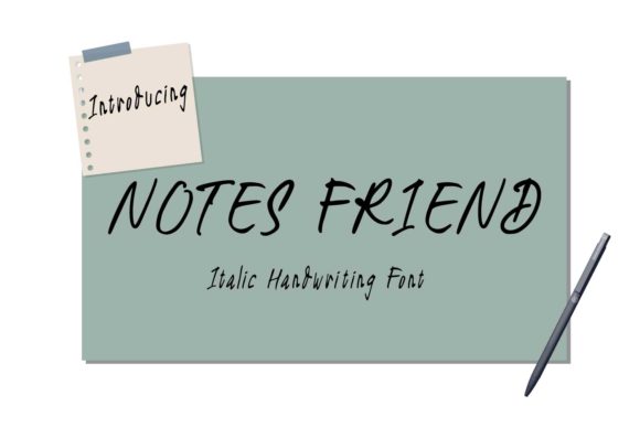 Notes Friend Font Poster 1