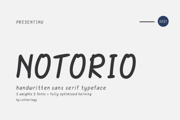 Notorio Font Poster 1