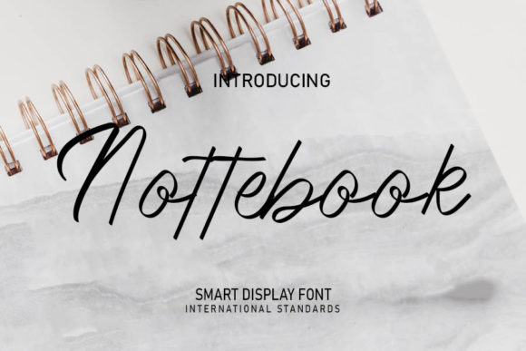 Nottebook Font Poster 1