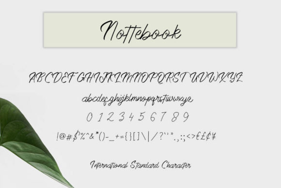 Nottebook Font Poster 4