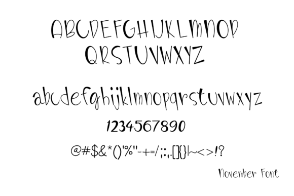 November Font Poster 3