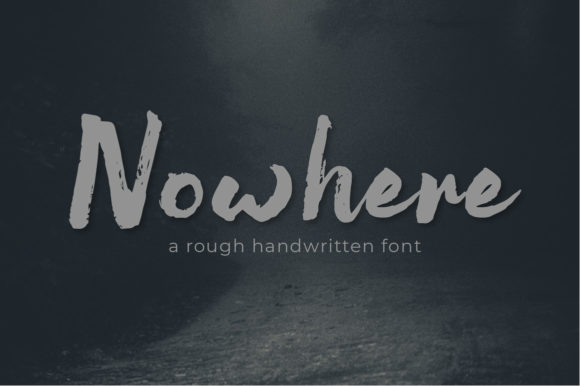 Nowhere Font Poster 1