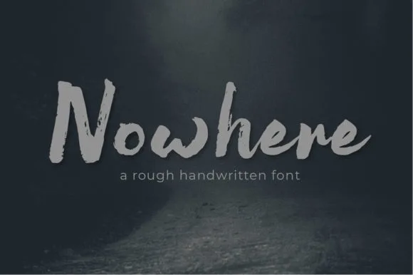 Nowhere Font Nowhere Font Poster 1