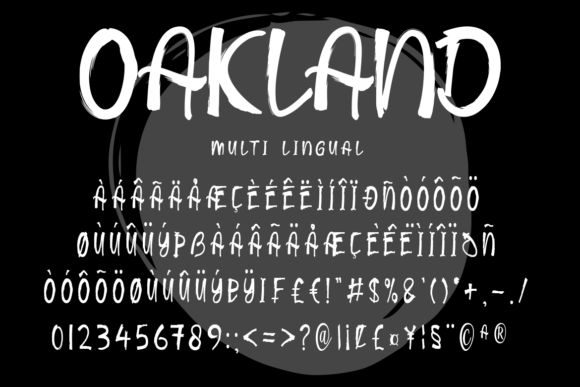 Oakland Font Poster 11