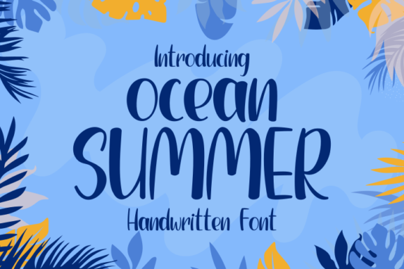 Ocean Summer Font Poster 1
