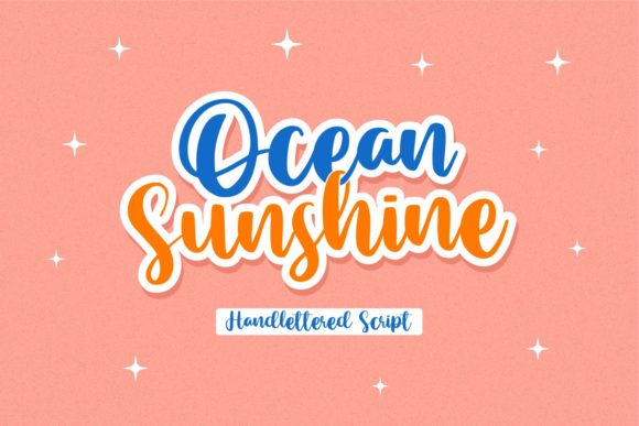 Ocean Sunshine Font Poster 1
