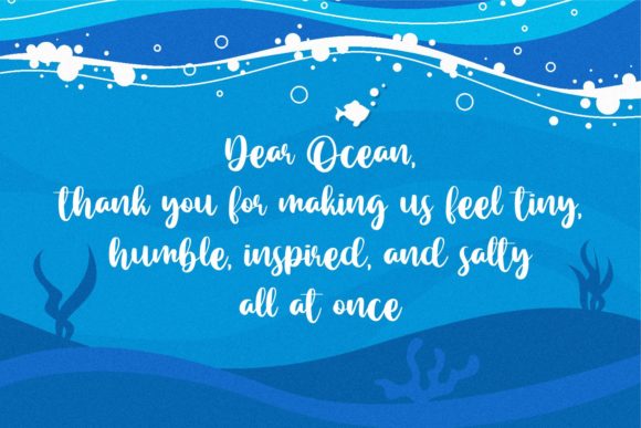 Ocean Sunshine Font Poster 2