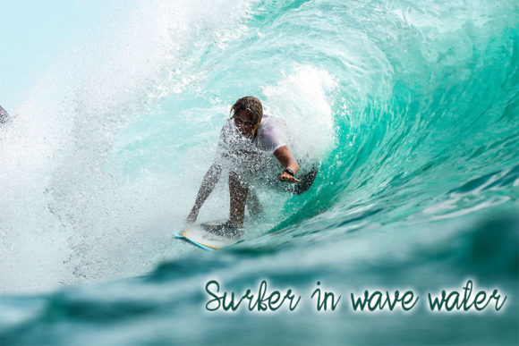 Ocean Waves Font Poster 4