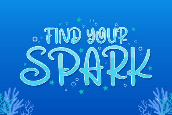 Oceanic Cocktail Font Poster 2