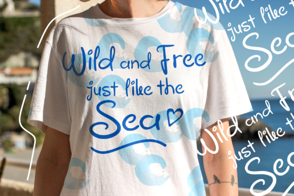 Oceanic Cocktail Font Poster 8