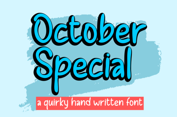 October Special Font Poster 1